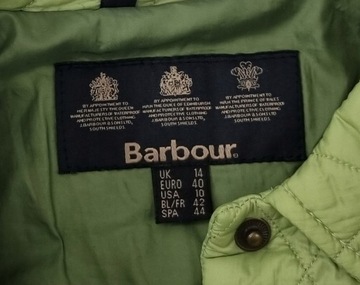 BARBOUR ZIELONA PIKOWANA KURTKA 42 XL