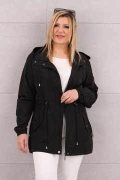 LEKKA KURTKA PARKA DAMSKA PRZEJŚCIOWA MODNA NA WIOSNĘ DUŻE ROZMIARY