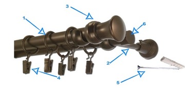 ДВОЙНОЙ МЕТАЛЛИЧЕСКИЙ КАРДИН 19 / 360