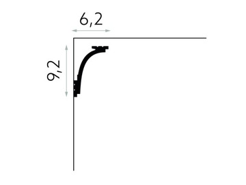 MARDOM DECOR LED ПОТОЛОЧНАЯ ПЛАНКА MD111 H-9,2см - ПОТОЛОЧНЫЙ КАРНИС