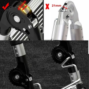 Лестница двусторонняя алюминиевая, складная, телескопическая + шарнирно-сочлененная, с колесом 4,2 м.