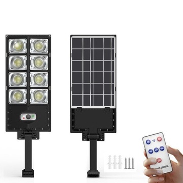 LAMPA LATARNIA ULICZNA SOLARNA 800W+PILOT+UCHWYT