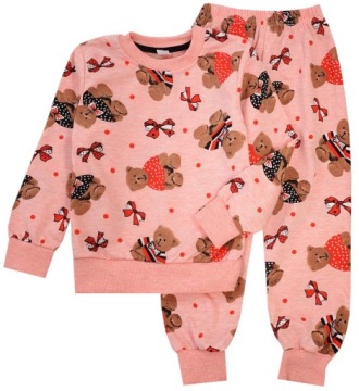 DRES DZIEWCZĘCY SPODNIE BLUZA MISIE 6/7 J153U