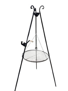 GRILL TRÓJNÓG 180 Z KORBKĄ RUSZT 60 CM NIERDZEWNY