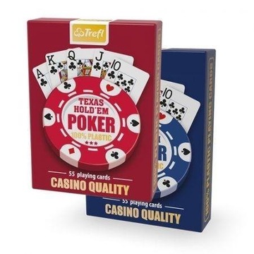 Karty do gry Poker 100% plastik