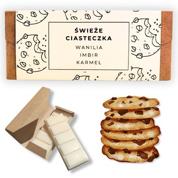 WOSK 100% SOJOWY - DO KOMINKA ZAPACHOWEGO WAX MELT - ŚWIEŻE CIASTECZKA 50G