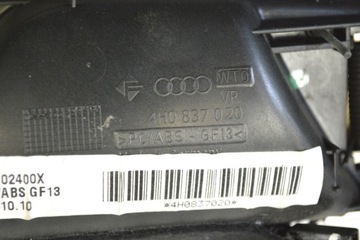 AUDI A8 4H 3.0 TDI 2011 RHD PŘEDNÍ PRAVÁ VNITŘNÍ KLIKA DVEŘE 4H086710