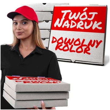 Kartony Do Pizzy Własne Logo 31x31 jednokolorowe