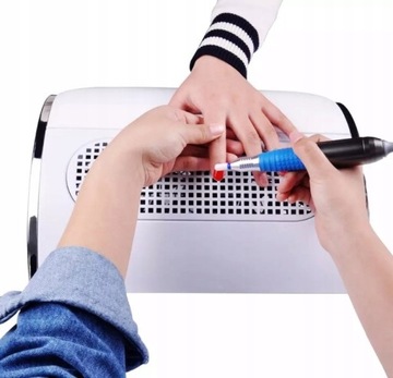 МОЩНЫЙ ПЫЛЕСБОРНИК ДЛЯ НОГТЕЙ 80 Вт, 2 вентилятора