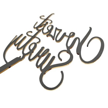 Топпер для торта на Крещение, золото, крестины, золотое зеркало