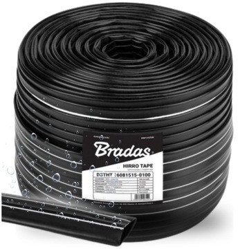 Taśma Kroplująca Nawadnianie Kropelkowe Wąż Lina 1,5l/h 10cm BRADAS 100m