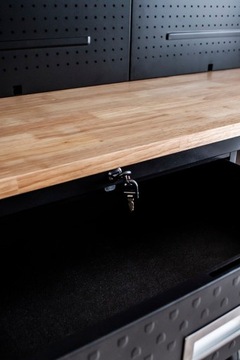 Мебель для мастерской GS-ZESTAW Шкаф для инструментов, деревянная столешница, Купчик