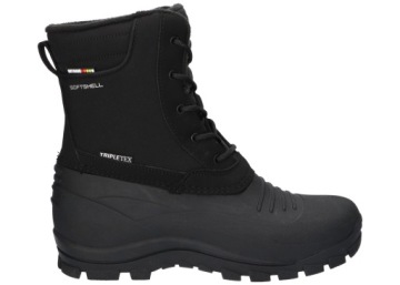 AMERICAN SN64 STURDY SNOW TRAPPERS SOFTSHELL WINTER BOOTS MEN'S BLK 43