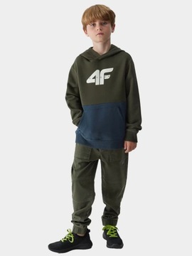БРЮКИ ДЛЯ МАЛЬЧИКОВ 4F ДЖОГГЕРЫ ДЛЯ ДЕТЕЙ, ХЛОПОК AW23M412