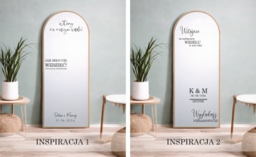 Зеркальная наклейка для свадьбы День рождения Canva + RAKLA