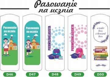 PASOWANIE NA UCZNIA PREZENT Zakładka z NADRUKIEM