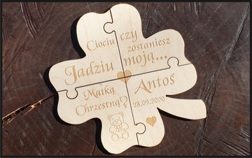 Puzzle czy zostaniesz moją Matką /Ojcem Chrzestnym