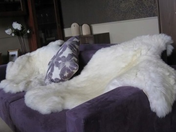 Ковер Натуральная Овчина Пушистый Мех Для Гостиной 125-135 см XXXL