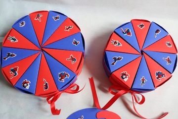 Бумажный торт 22 шт. наклейки-топперы с изображением Человека-паука