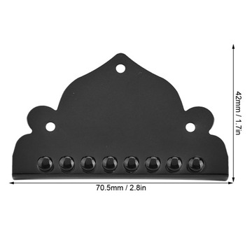 Черный наконечник мандолины с 8-струнным винтом.