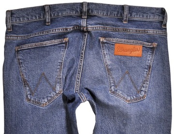 WRANGLER spodnie SKINNY low BLUE jeans BRYSON _ W36 L34