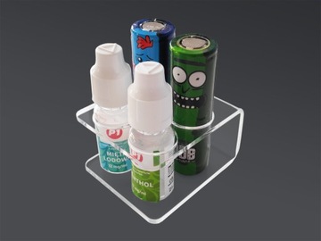 STOJAK PLEXI LIQUIDY AKUMULATORY ePAPIEROS VAPE 4