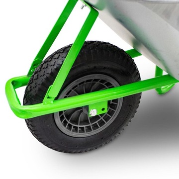 Тачка садовая одноколесная 100л 250кг Светло-зеленая