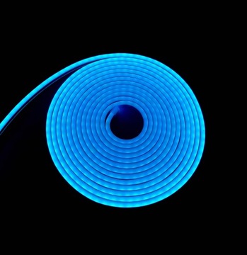Taśma LED neon FLEX wąż błękitny 5m 12V neonowa