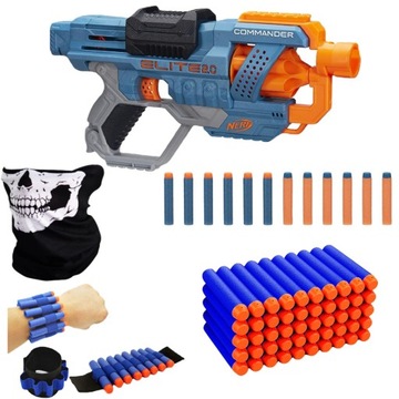 NERF WYRZUTNIA COMMANDER E9485 + DODATKI