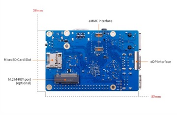 Orange Pi 3B, 4 ядра, 4 ГБ, гигабитный Wi-Fi5, BT5.0 M.2