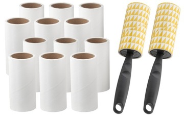 IKEA BASTIS 2szt Rolka wałek do ubrań + 12 wkładów