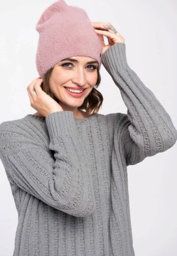 ШАПКА ЗИМНЯЯ ЖЕНСКАЯ, РОЗОВЫЙ ВУЛКАН H-MERRY
