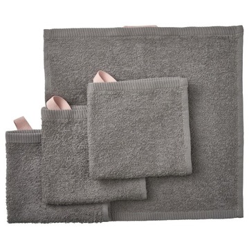 IKEA DIMFORSEN Ręcznik do rąk 30x30cm 4szt szary