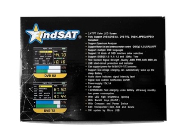 Комбинированный измеритель FindSAT VF-6800 PRO LINBOX WS-6944P DVB-S/S2/T/T2/C2