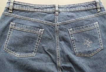 Spodnie damskie jeans Rozm.44 z elastanem, w pasie 86cm, granatowe