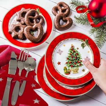 Pokrowiec sztućce Choinka filc stół wigilijny etui