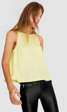 C0132 STRADIVARIUS__MM8 ЖЕЛТЫЙ ВОЗДУШНЫЙ ТОП__L