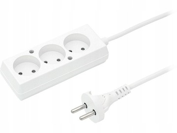 Przedłużacz listwa zasilająca 3 gniazda 1,5 m