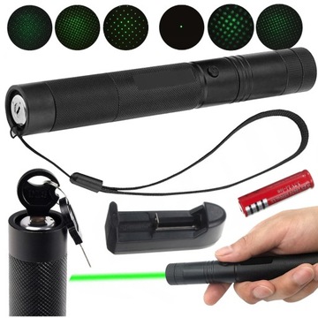УЛЬТРА ЛАЗЕРНАЯ ЗЕЛЕНАЯ ЛАЗЕРНАЯ УКАЗКА МОЩНАЯ АККУМУЛЯТОРНАЯ БАТАРЕЯ + ЗАРЯДНОЕ УСТРОЙСТВО 6в1 А