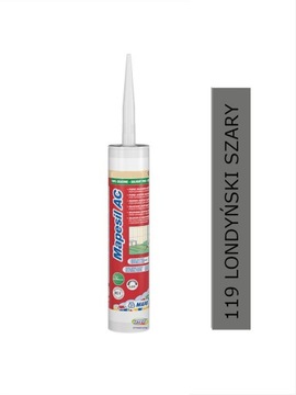 MAPEI Silikon Sanitarny Mapesil AC 119 SZARY LONDYŃSKI 310ml