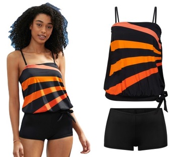 104T Bonprix tankini komplet strój kostium kąpielowy dwuczęściowy 38