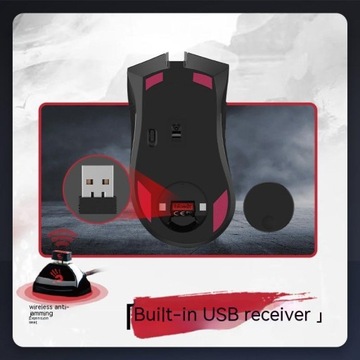 Беспроводная мышь Bloody R90 PLUS с RGB-подсветкой, короткая