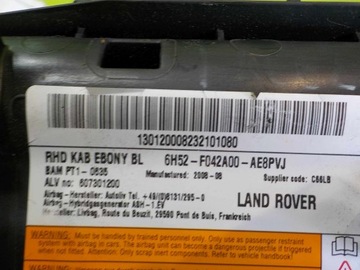 FREELANDER II 08R AIRBAG ULOŽENÍ KOLENO