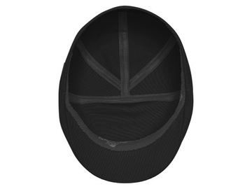 KASZKIET CZAPKA Z BAWEŁNY STYLOWA ELEGANCKA CZARNA MĘSKA KOMFORTOWY 61 CM