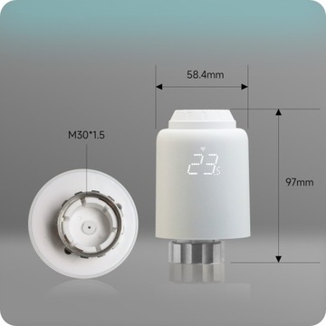 Inteligentny Termostat Grzejnik Głowica 6szt TRV Smart Tuya Bramka Zigbee