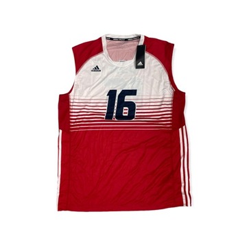 Koszulka czerwona USA 16 Adidas VOLLEYBALL XL