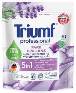 Triumf Kapsułki do Prania Kolorów Ubrań Odzieży 30szt
