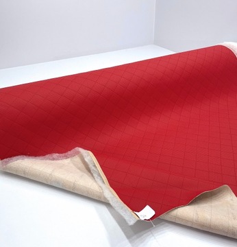 Красный GTS 5х5 Перфорированная экокожа SOFT Обивка автомобиля для легковых автомобилей