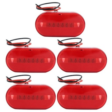 5 sztuk 6LED 12V Boczne wskaźniki obrysowe
