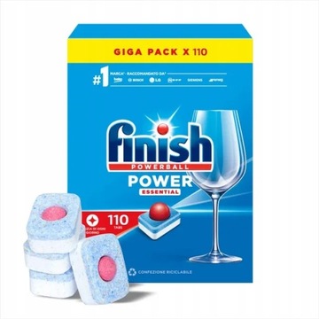 FINISH ALL IN1 POWER ESSENTIAL 110 ШТ. ТАБЛЕТКИ ДЛЯ ПОСУДОМОЕЧНОЙ МАШИНЫ ТАБЛЕТКИ